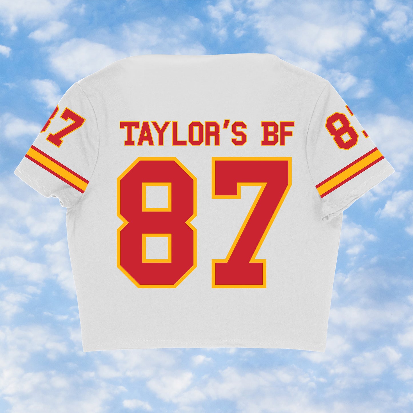 Taylor Swift x Travis Kelce Chiefs Football Jersey  Baby Tee